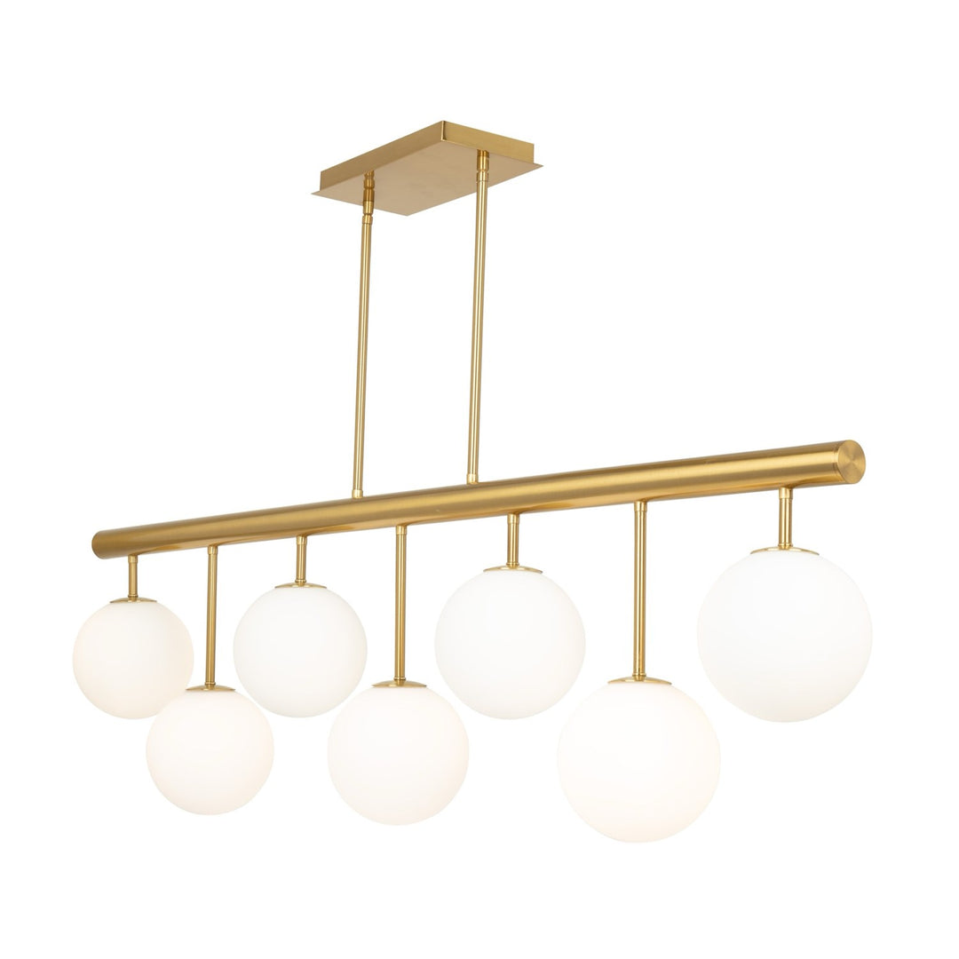 Collection 7-Light Island/Pool Table Brass by Artcraft