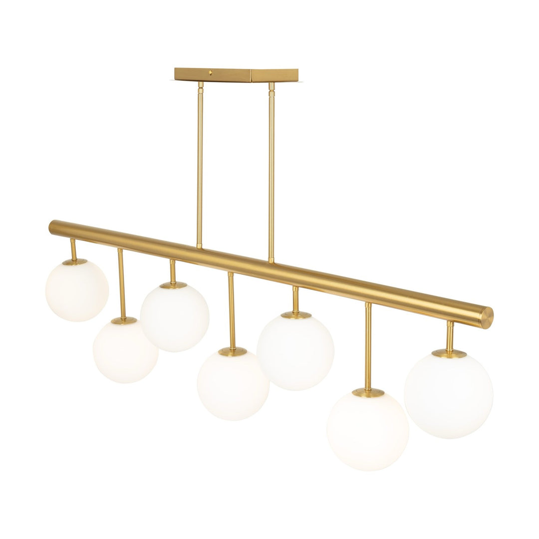 Collection 7-Light Island/Pool Table Brass