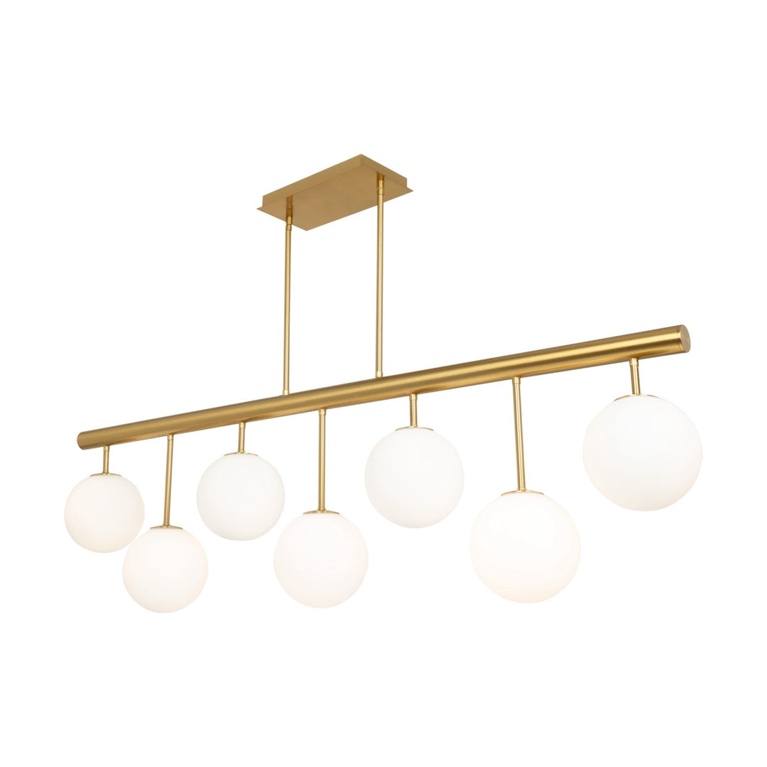 Collection 7-Light Island/Pool Table Brass