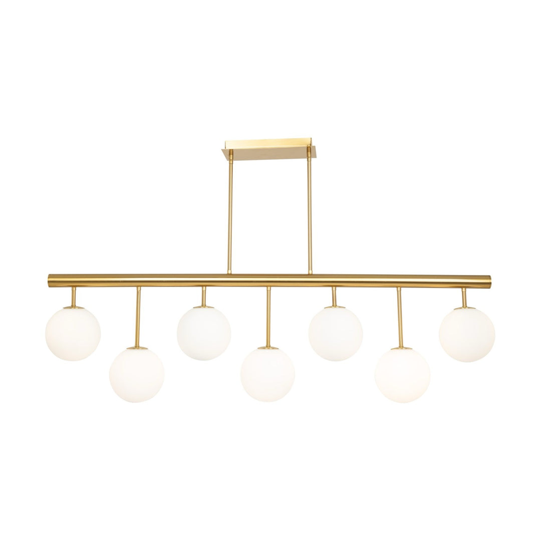 Collection 7-Light Island/Pool Table Brass