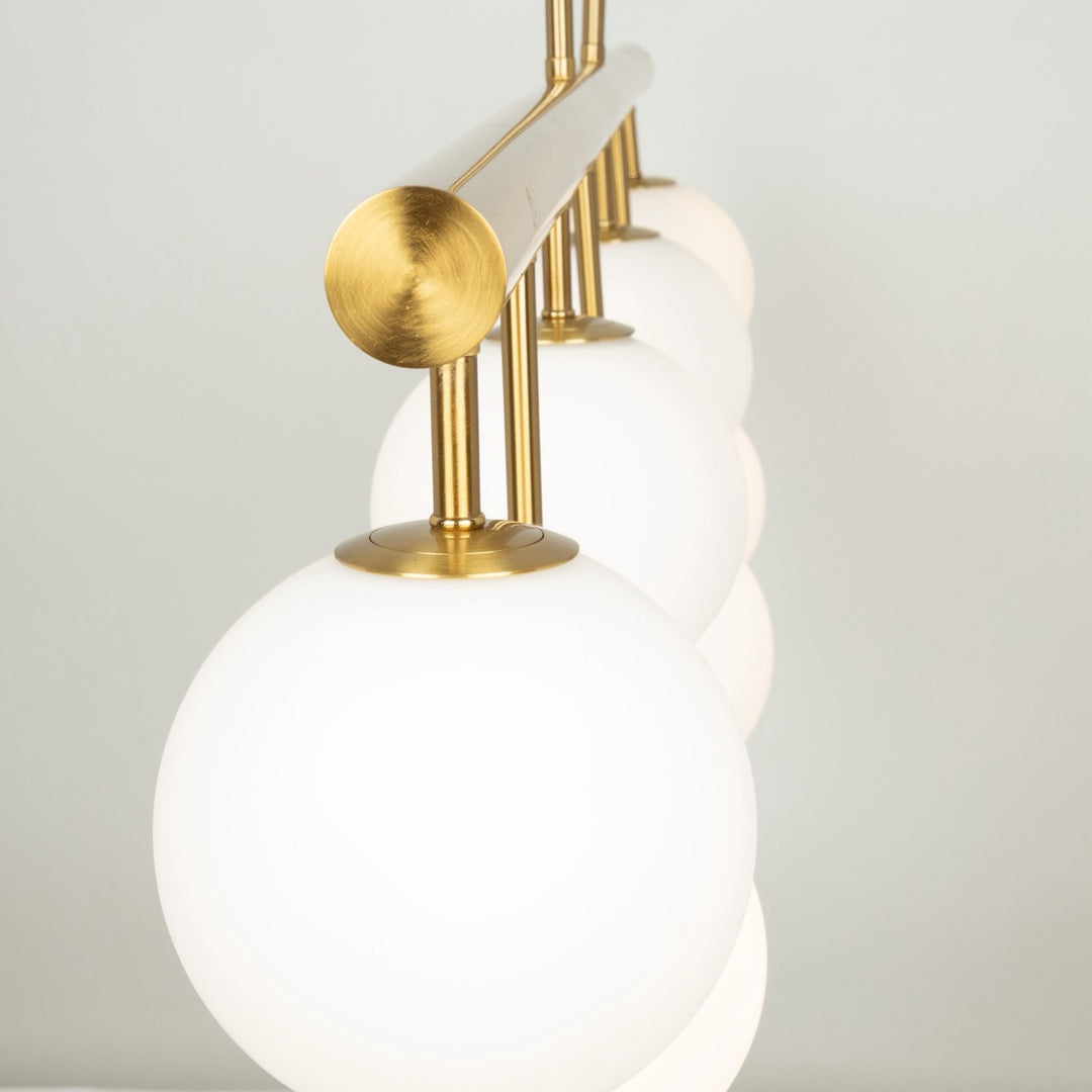 Collection 7-Light Island/Pool Table Brass