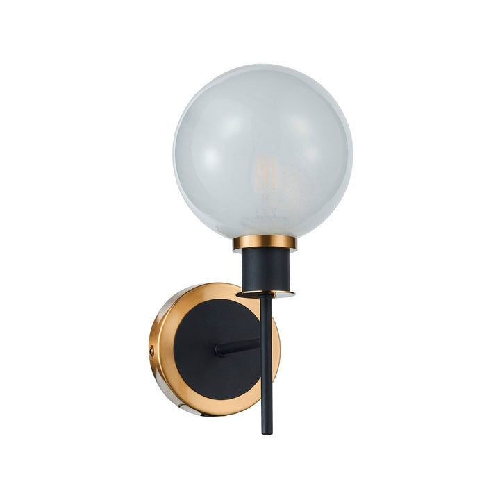 Collection 1-Light Sconce Black And Brushed Brass