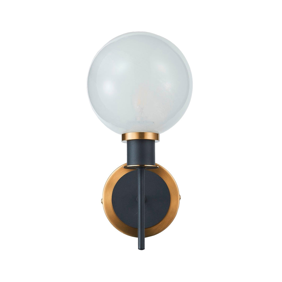 Collection 1-Light Sconce Black And Brushed Brass