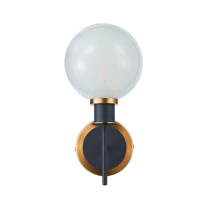 Collection 1-Light Sconce Black And Brushed Brass