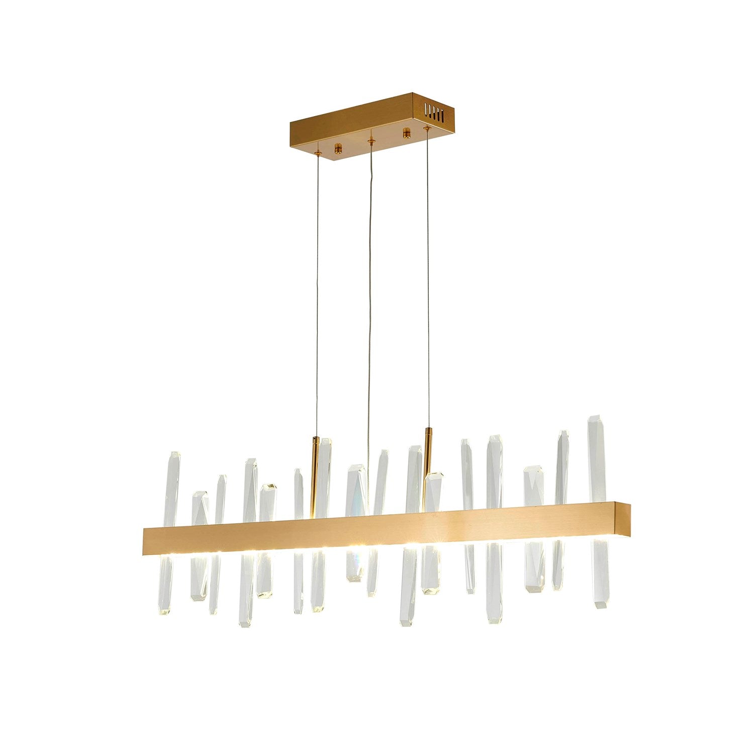 Led Chandelier In Gold Finish by Bethel