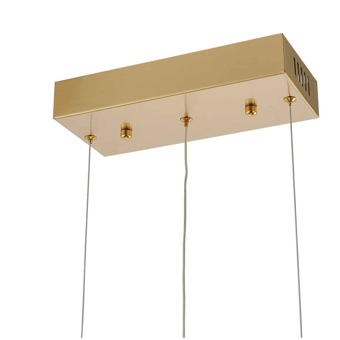 Led Chandelier In Gold Finish
