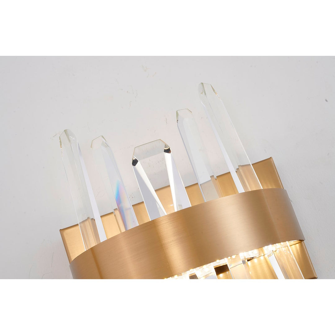 Led Wall Sconce In Gold Finish