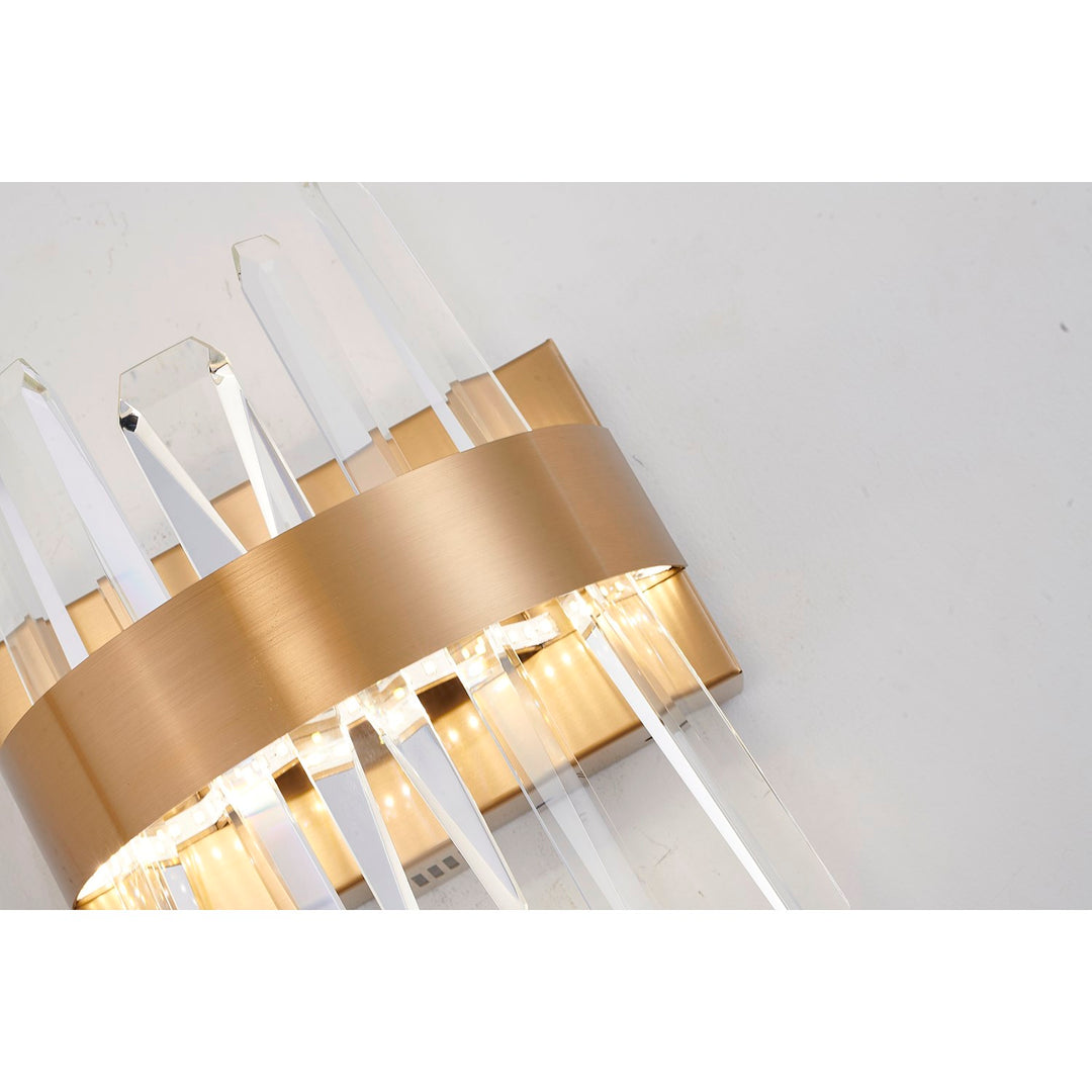 Led Wall Sconce In Gold Finish