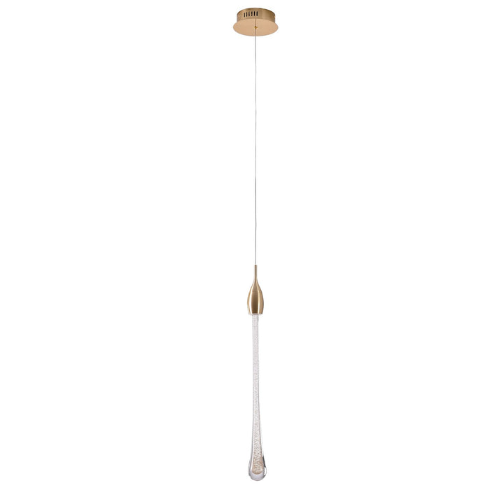 Led Pendant In Gold Finish