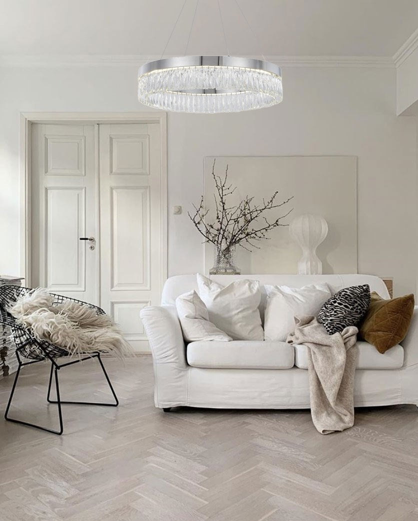 Led Chandelier In Chrome Finish by Bethel