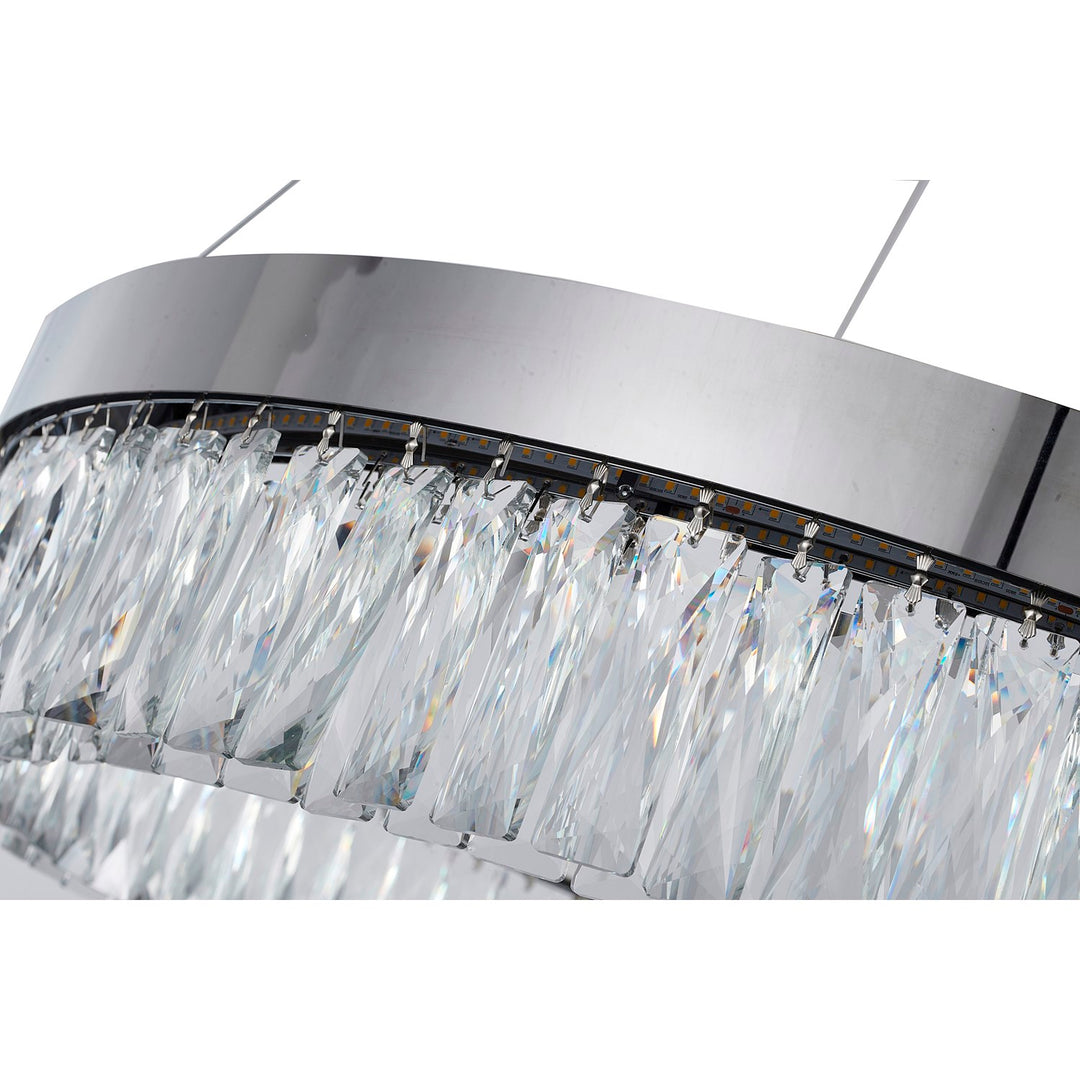 Led Chandelier In Chrome Finish