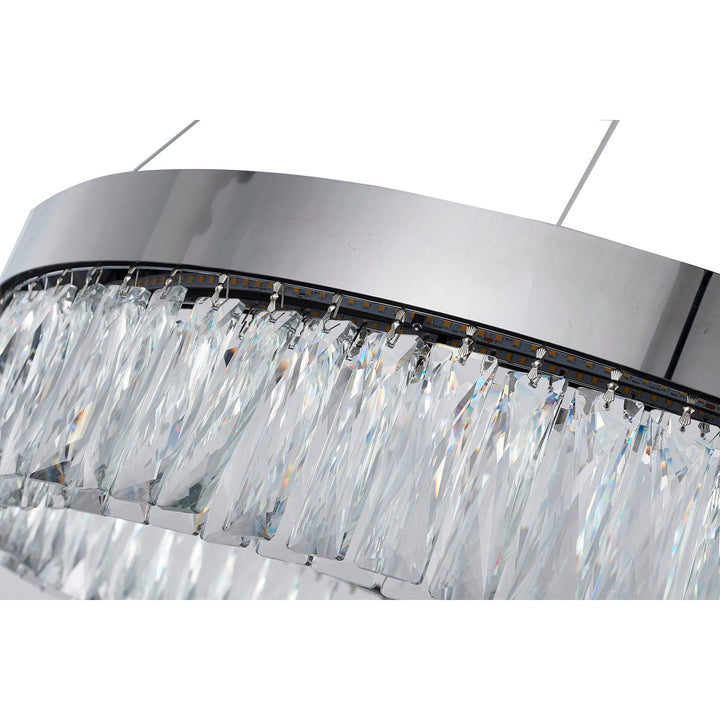 Led Chandelier In Chrome Finish