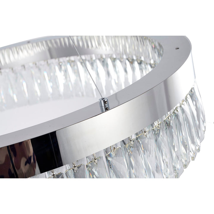 Led Chandelier In Chrome Finish