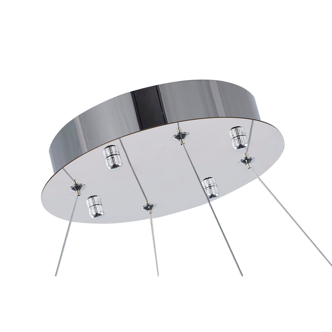 Led Chandelier In Chrome Finish