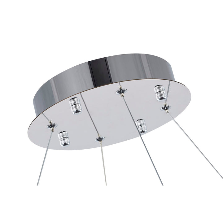 Led Chandelier In Chrome Finish