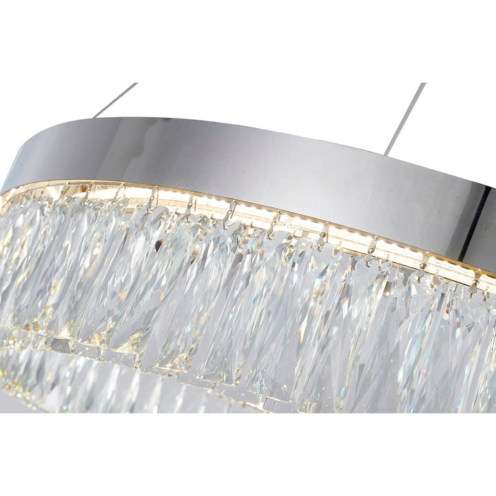 Led Chandelier In Chrome Finish