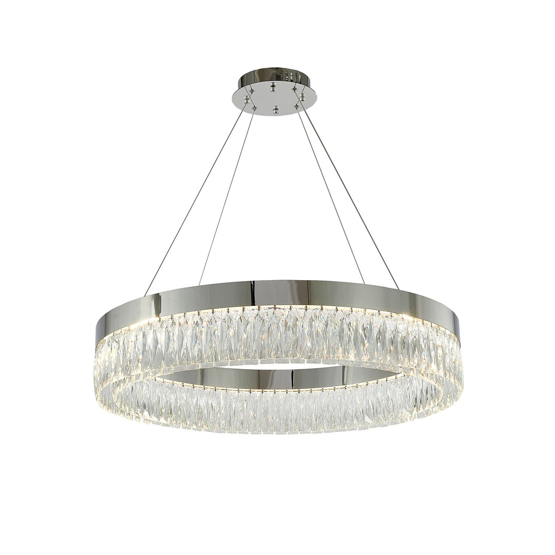 Led Chandelier In Chrome Finish by Bethel