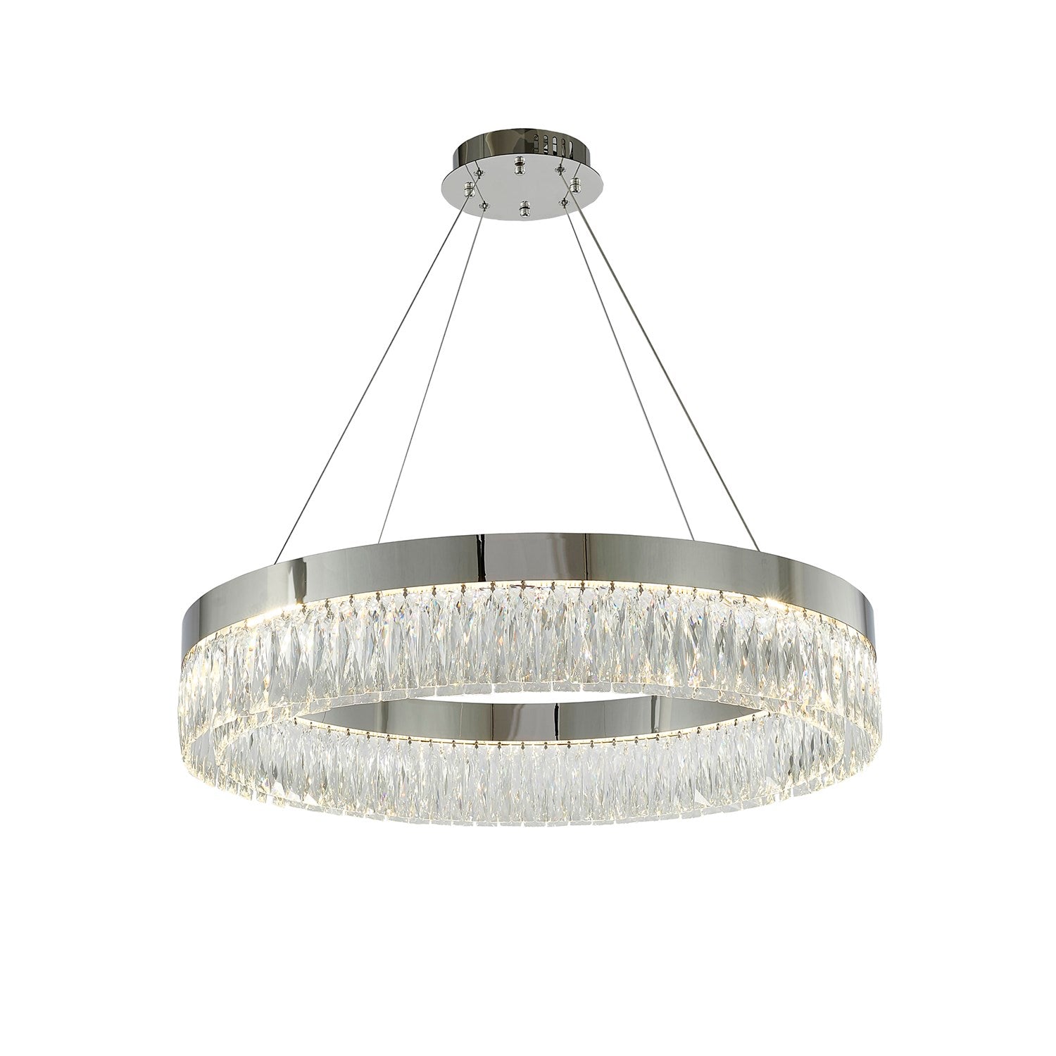 Led Chandelier In Chrome Finish by Bethel