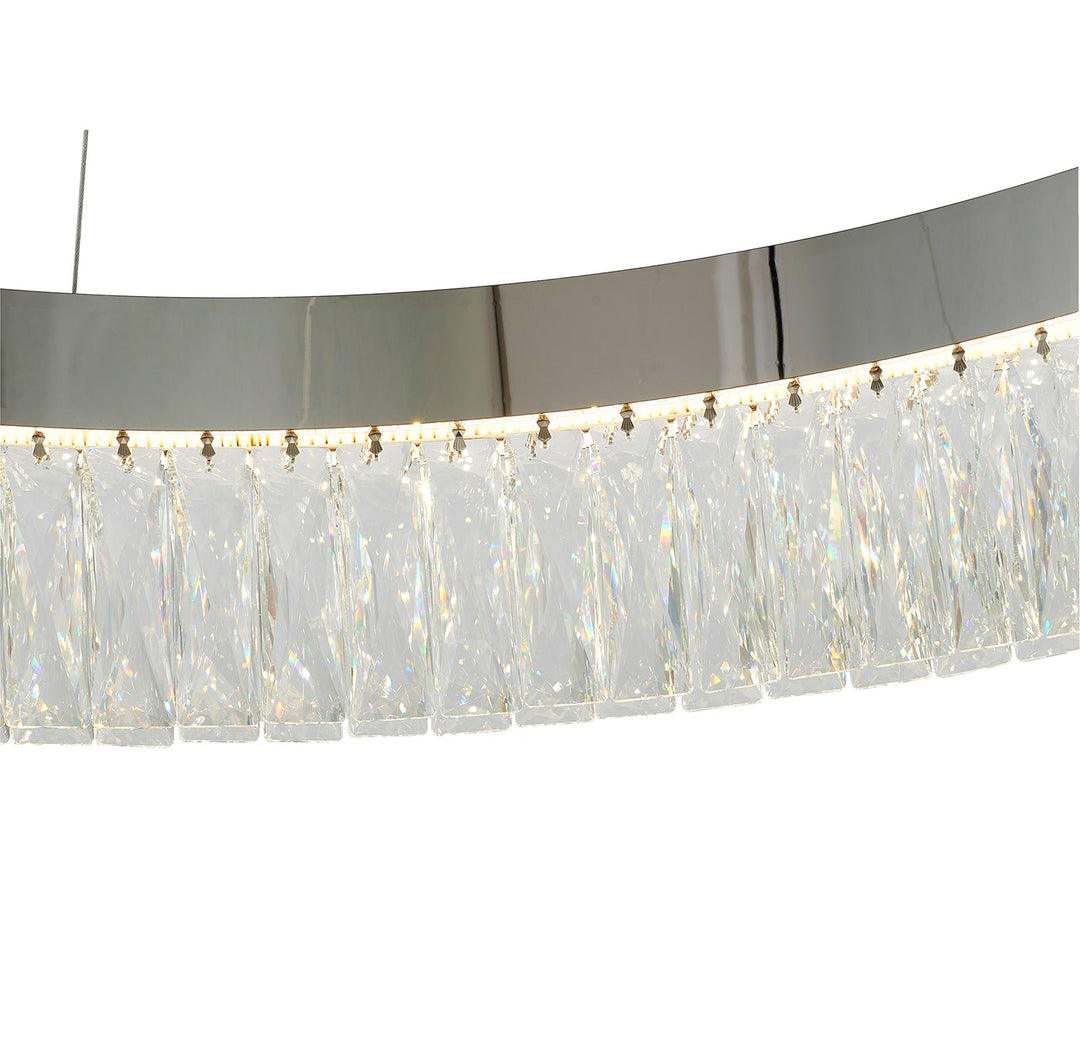 Led Chandelier In Chrome Finish