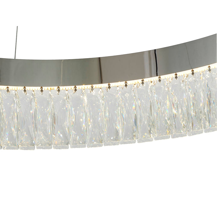 Led Chandelier In Chrome Finish