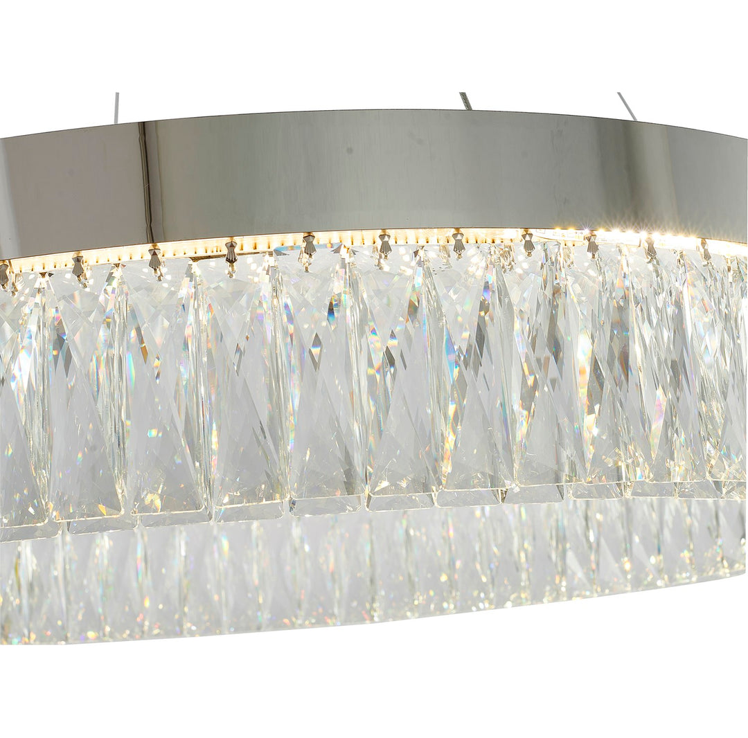 Led Chandelier In Chrome Finish