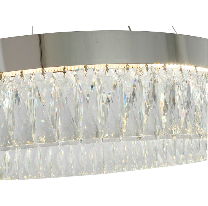 Led Chandelier In Chrome Finish