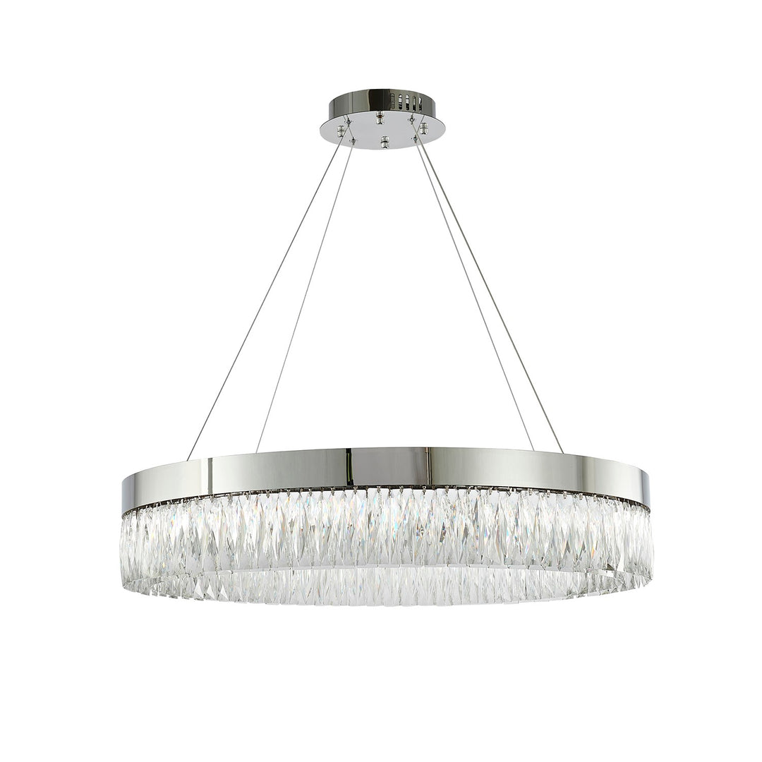 Led Chandelier In Chrome Finish