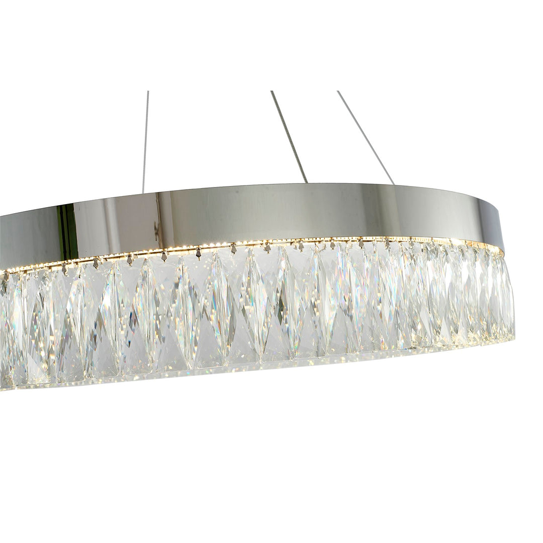 Led Chandelier In Chrome Finish