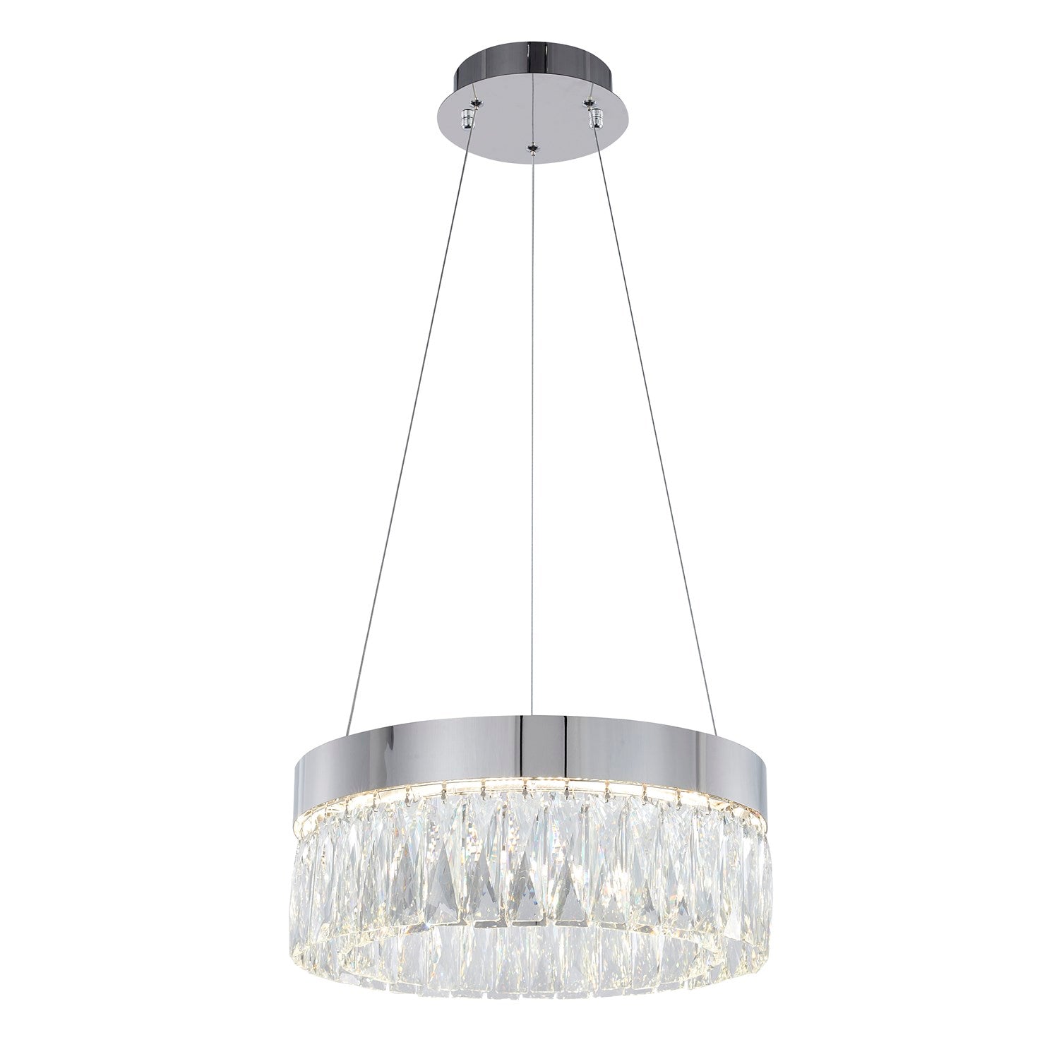 Led Chandelier In Chrome Finish by Bethel