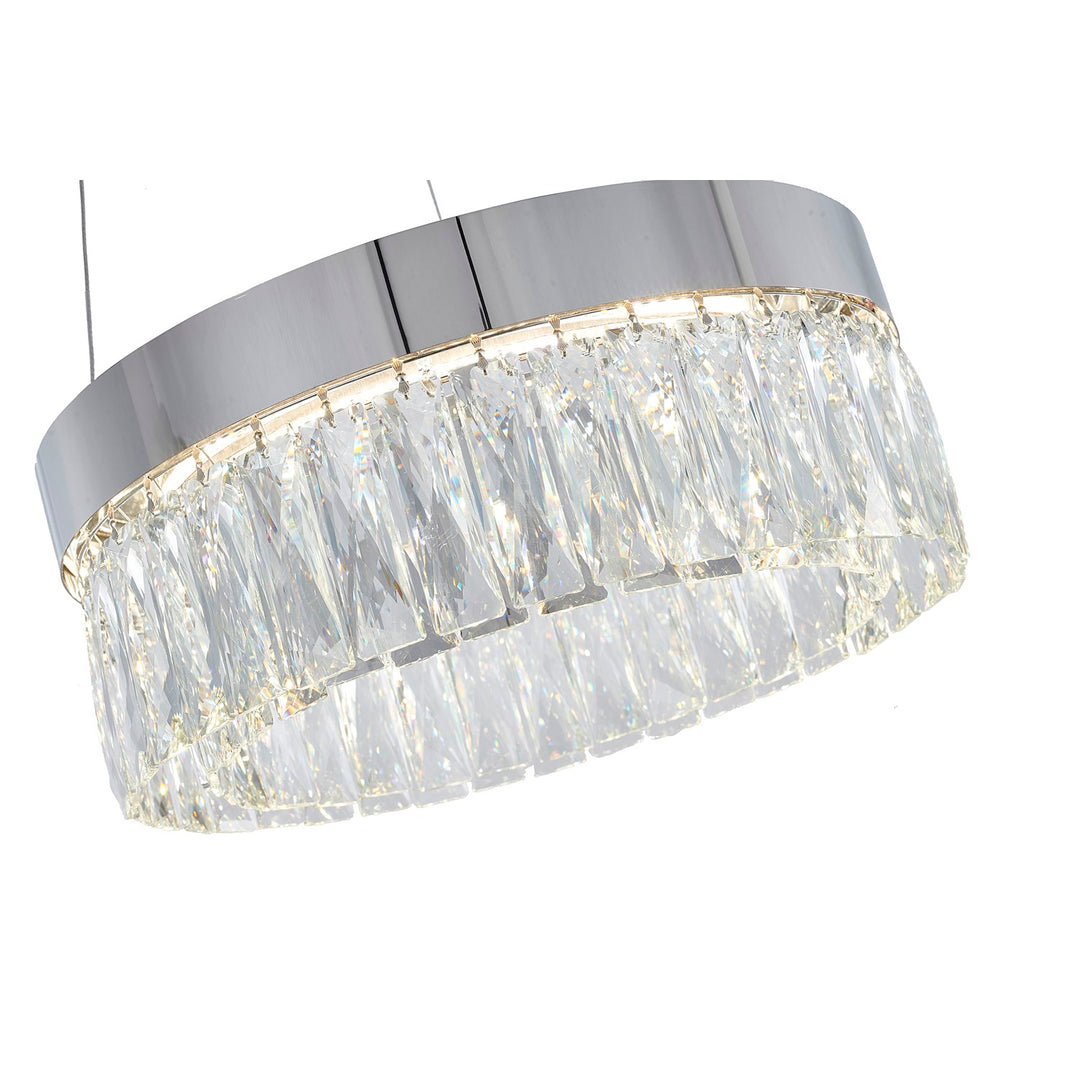 Led Chandelier In Chrome Finish
