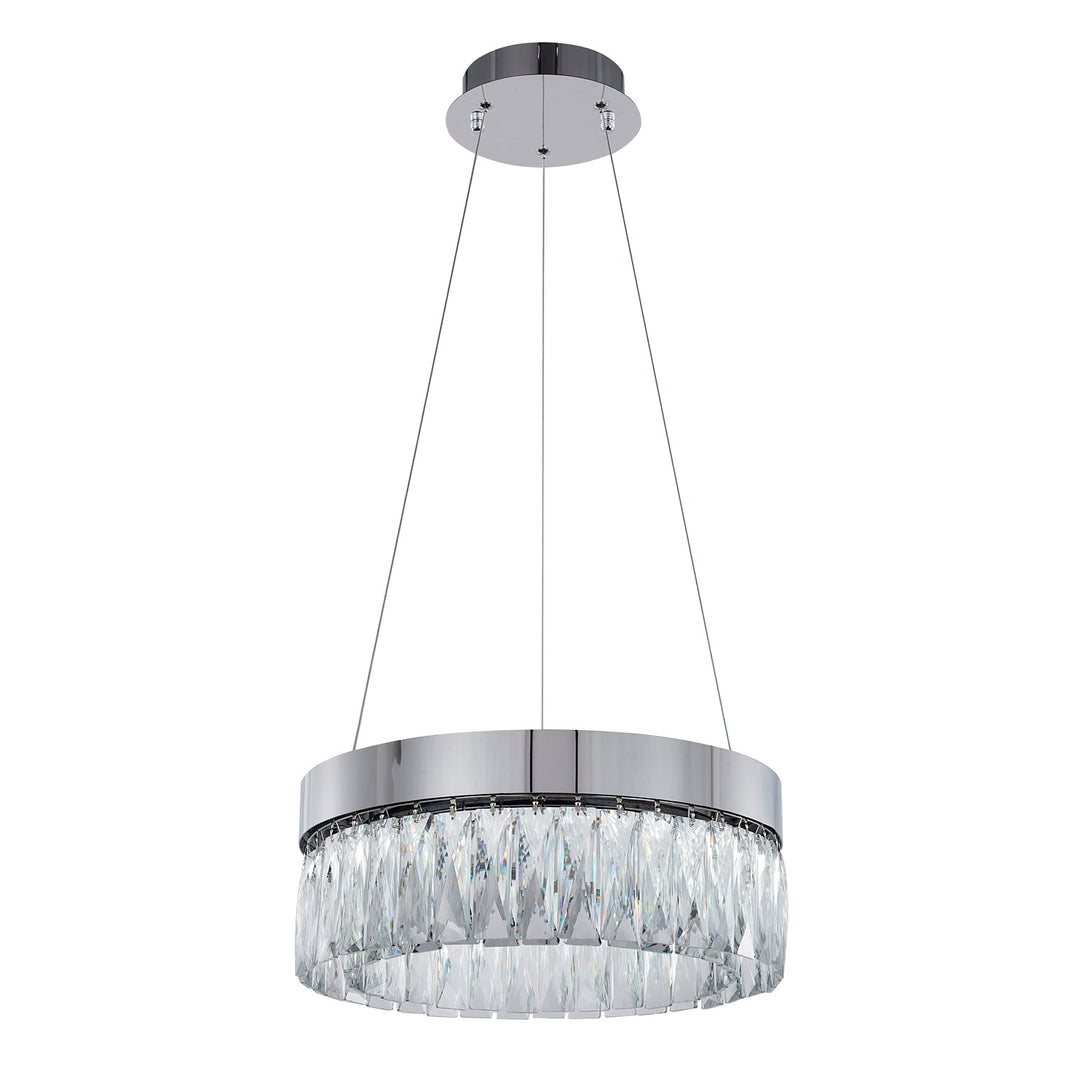 Led Chandelier In Chrome Finish