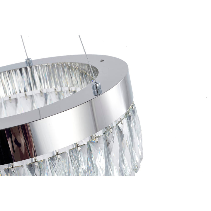 Led Chandelier In Chrome Finish