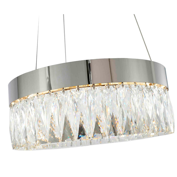 Led Chandelier In Chrome Finish