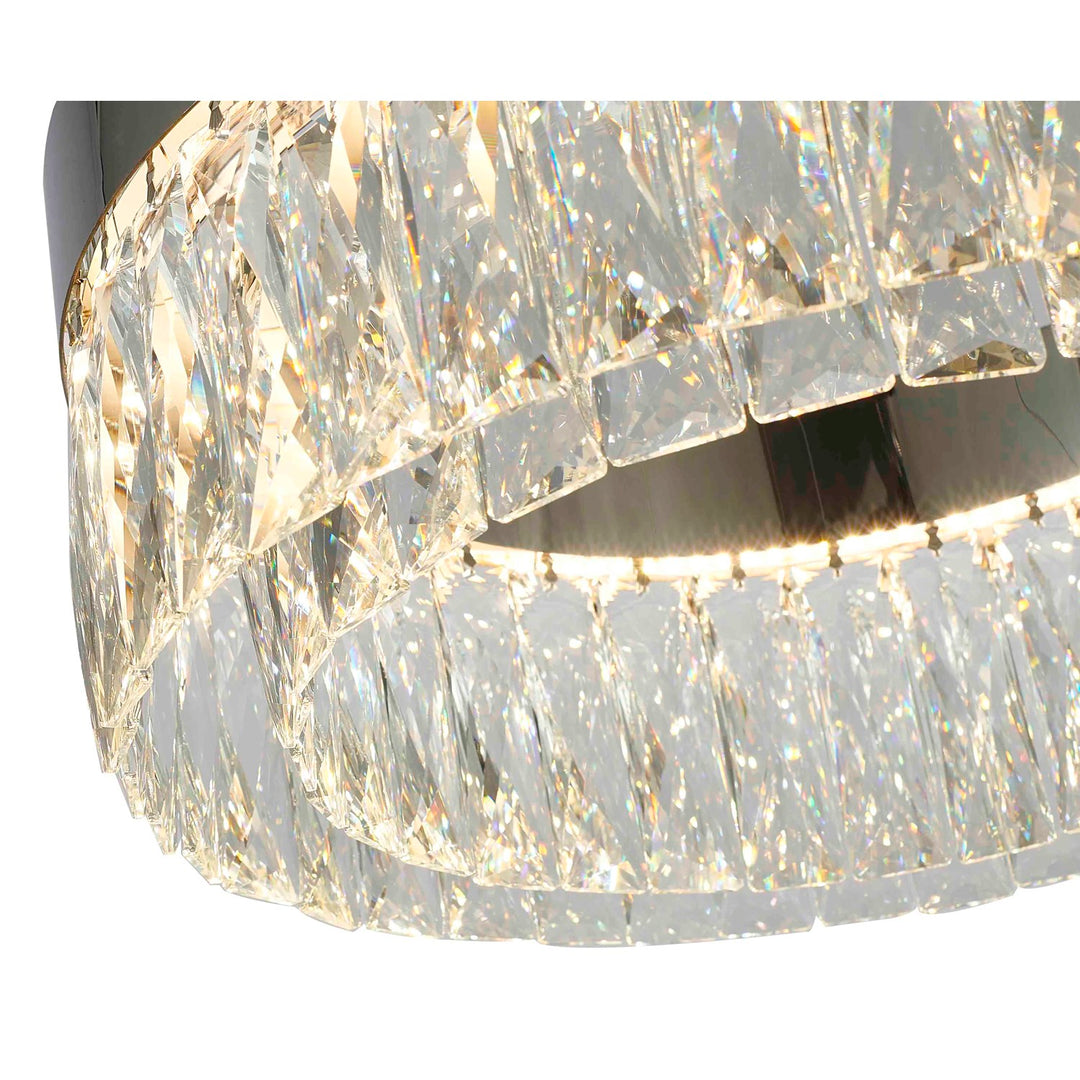 Led Chandelier In Chrome Finish