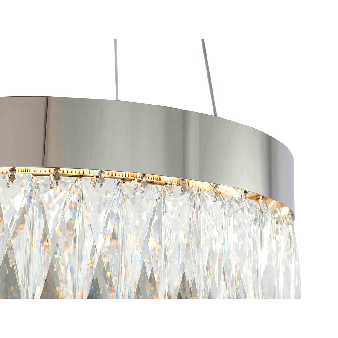 Led Chandelier In Chrome Finish