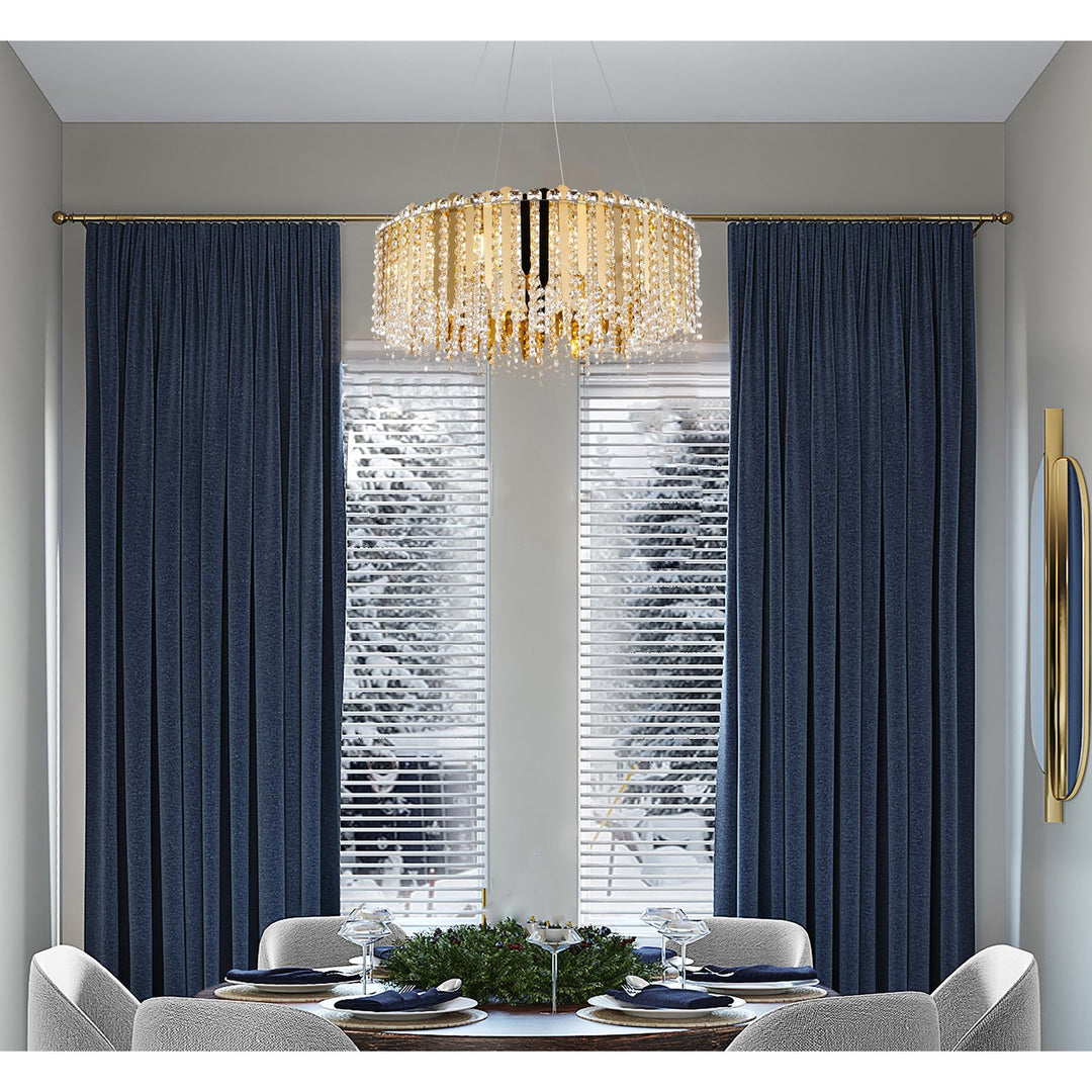 Chandelier In Gold Finish by Bethel