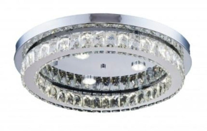 Led Flush Mount In Chrome Finish