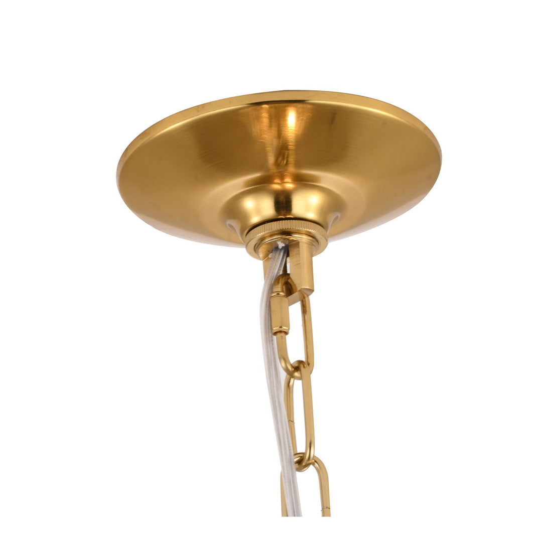 Chandelier In Antique Brass Finish
