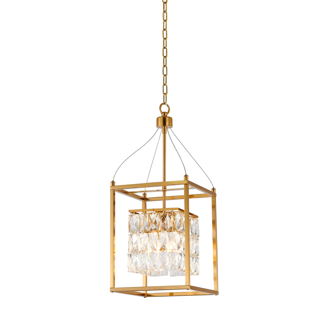 Chandelier In Antique Brass Finish by Bethel