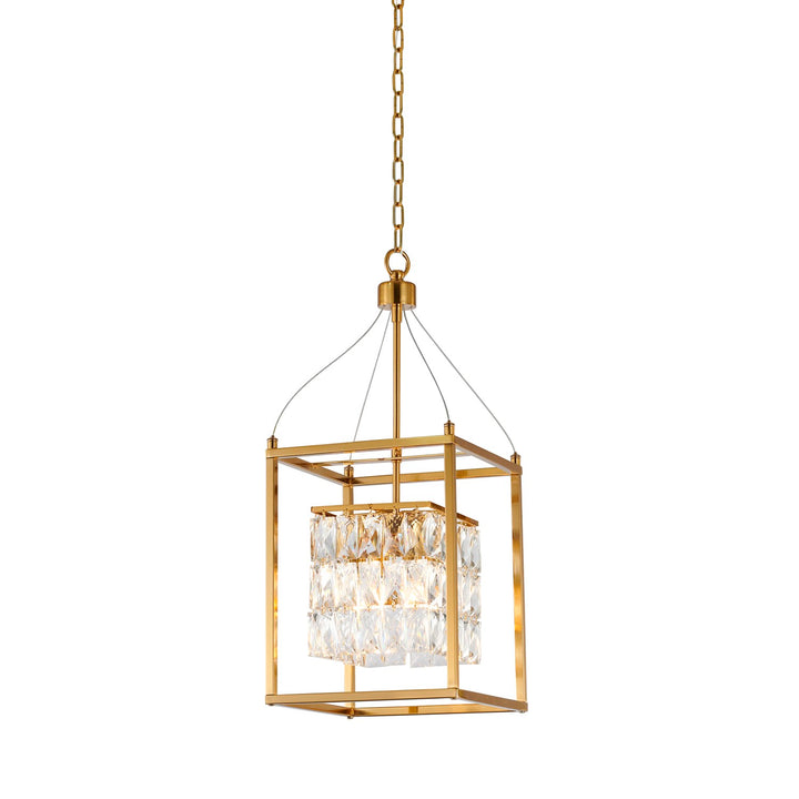 Chandelier In Antique Brass Finish by Bethel