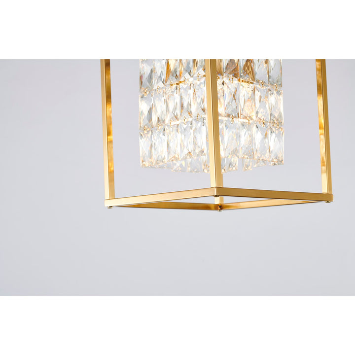 Chandelier In Antique Brass Finish