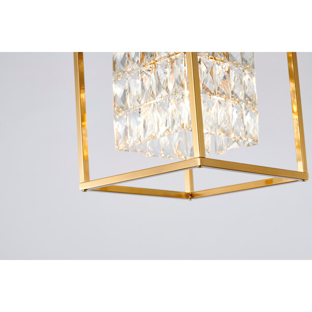 Chandelier In Antique Brass Finish