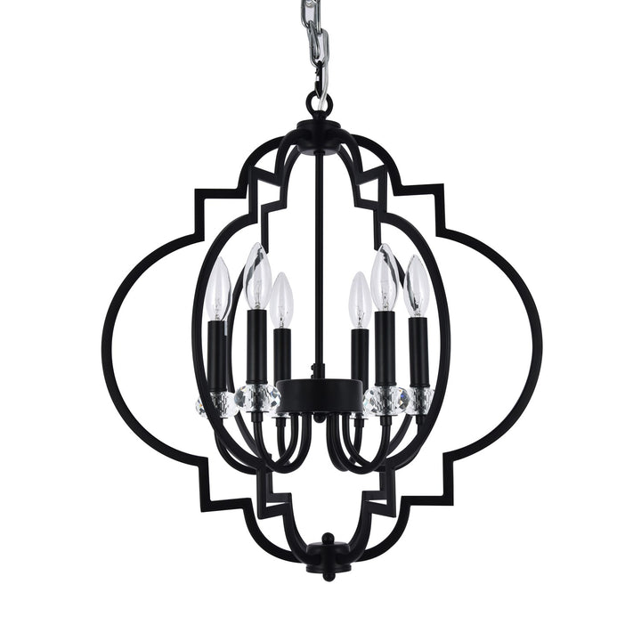 Chandelier In Black Finish
