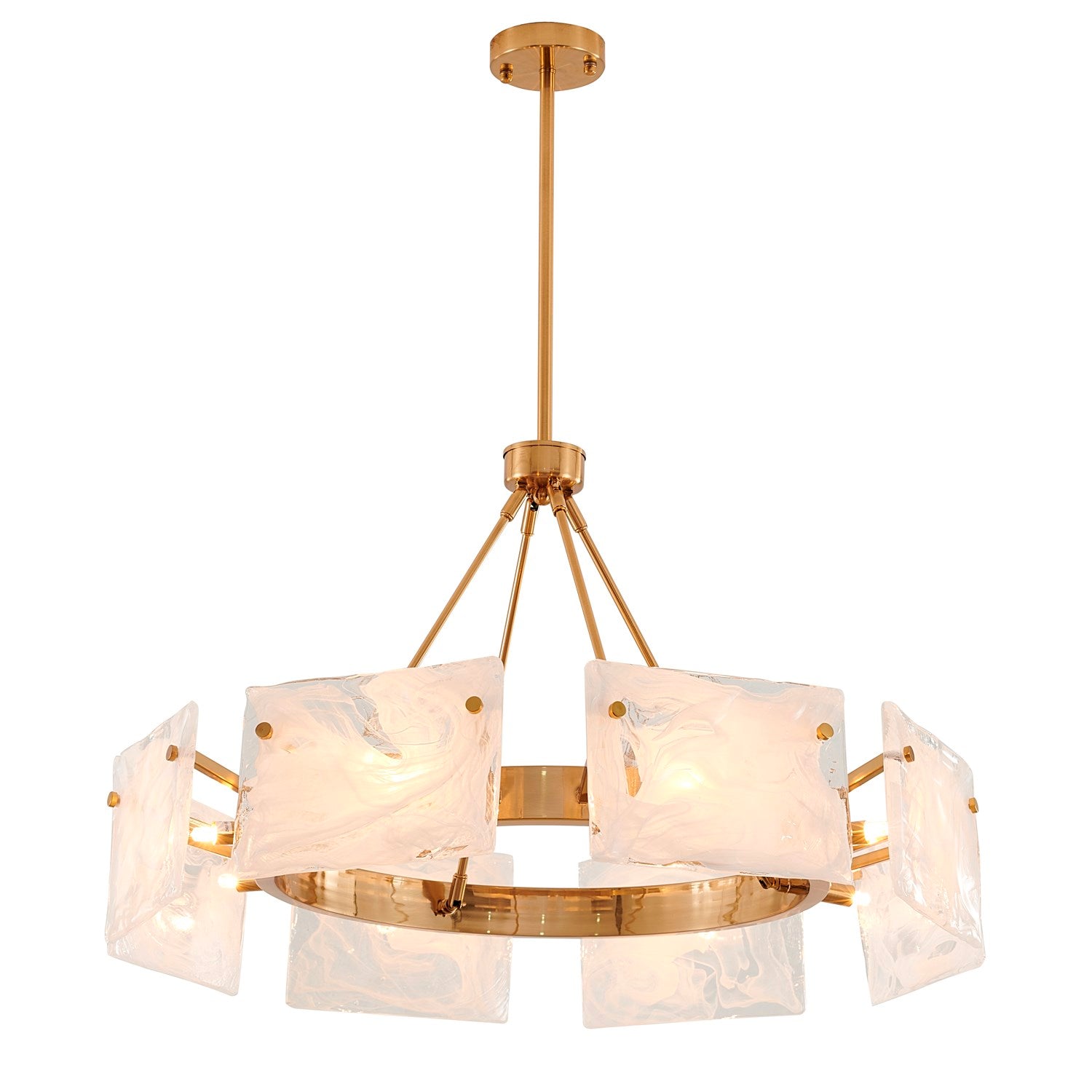 Chandelier In Gold Finish by Bethel