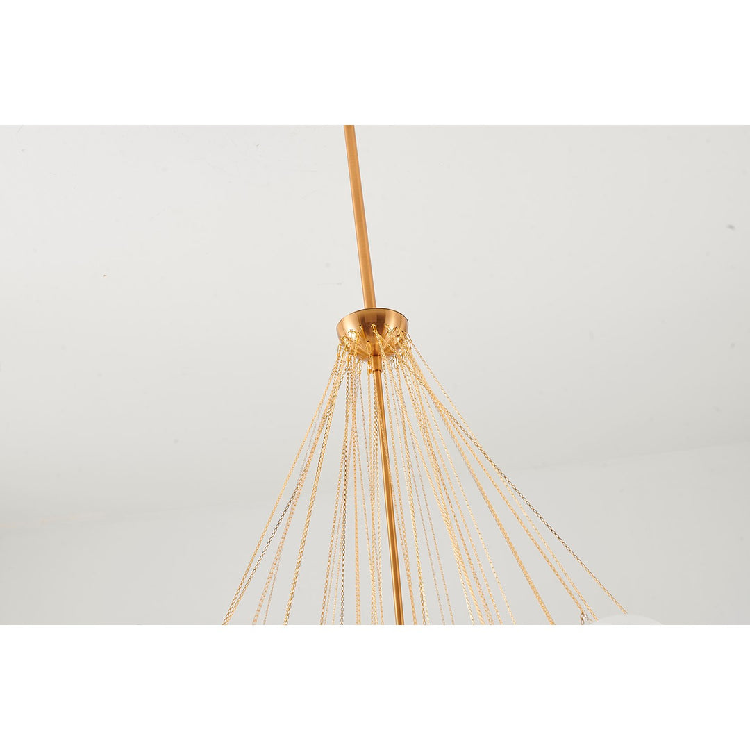 Chandelier In Gold Finish