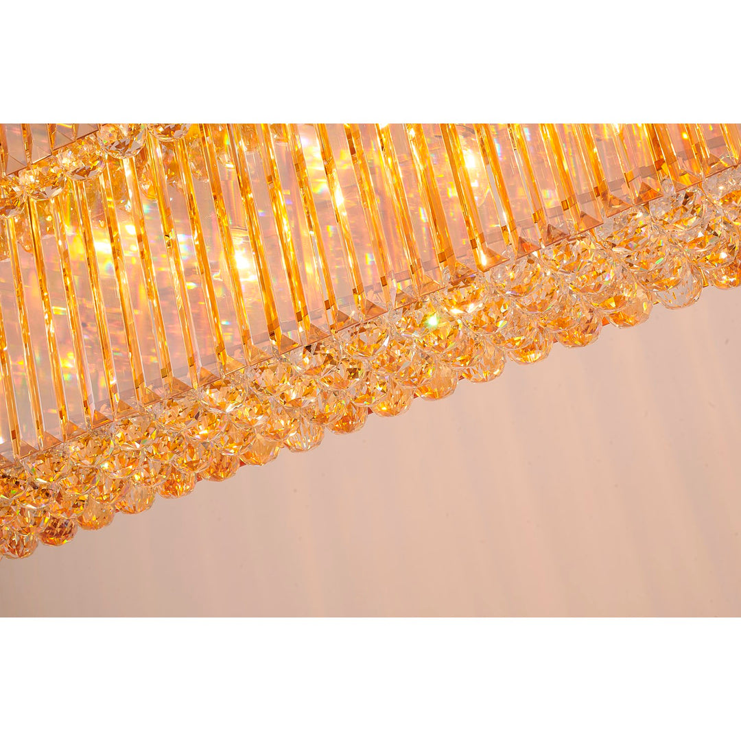Chandelier In Satin Brass Finish