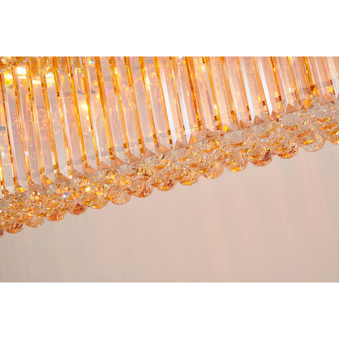 Chandelier In Satin Brass Finish
