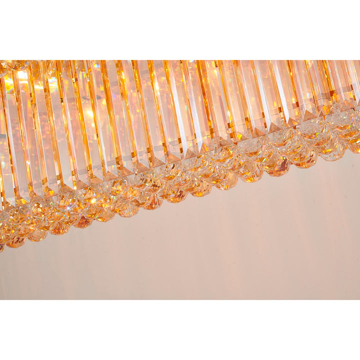 Chandelier In Satin Brass Finish