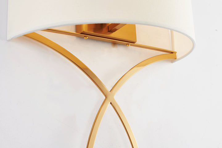 Wall Sconce In Antique Brass Finish
