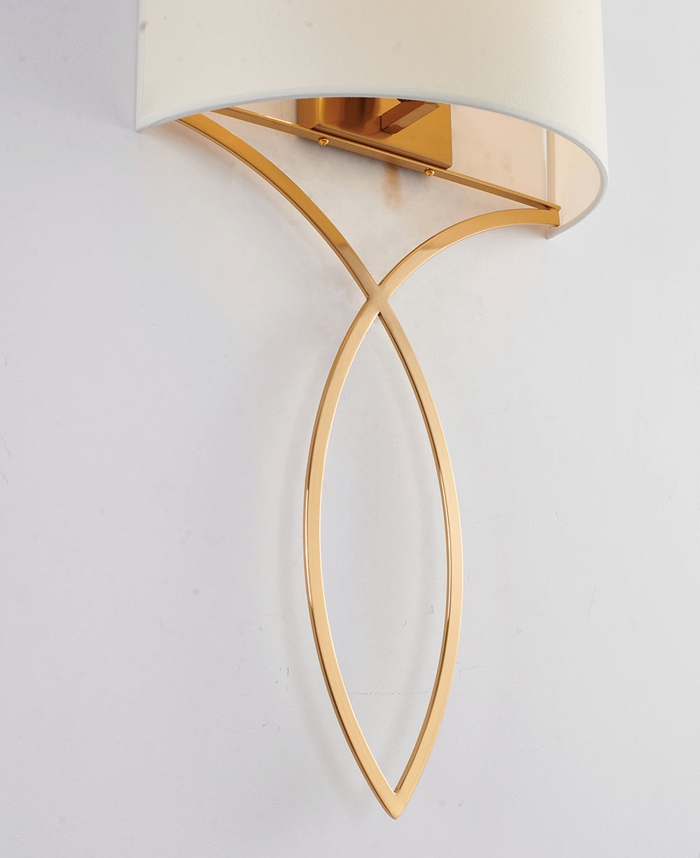 Wall Sconce In Antique Brass Finish